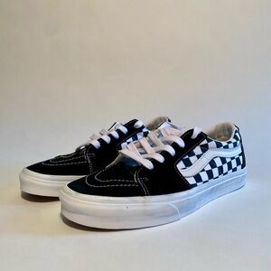 Vans Sk8-Low Checkerboard Black Size 10.5